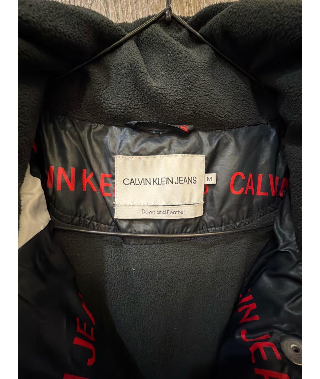 CALVIN KLEIN Черная полиэстеровая куртка, фото 3