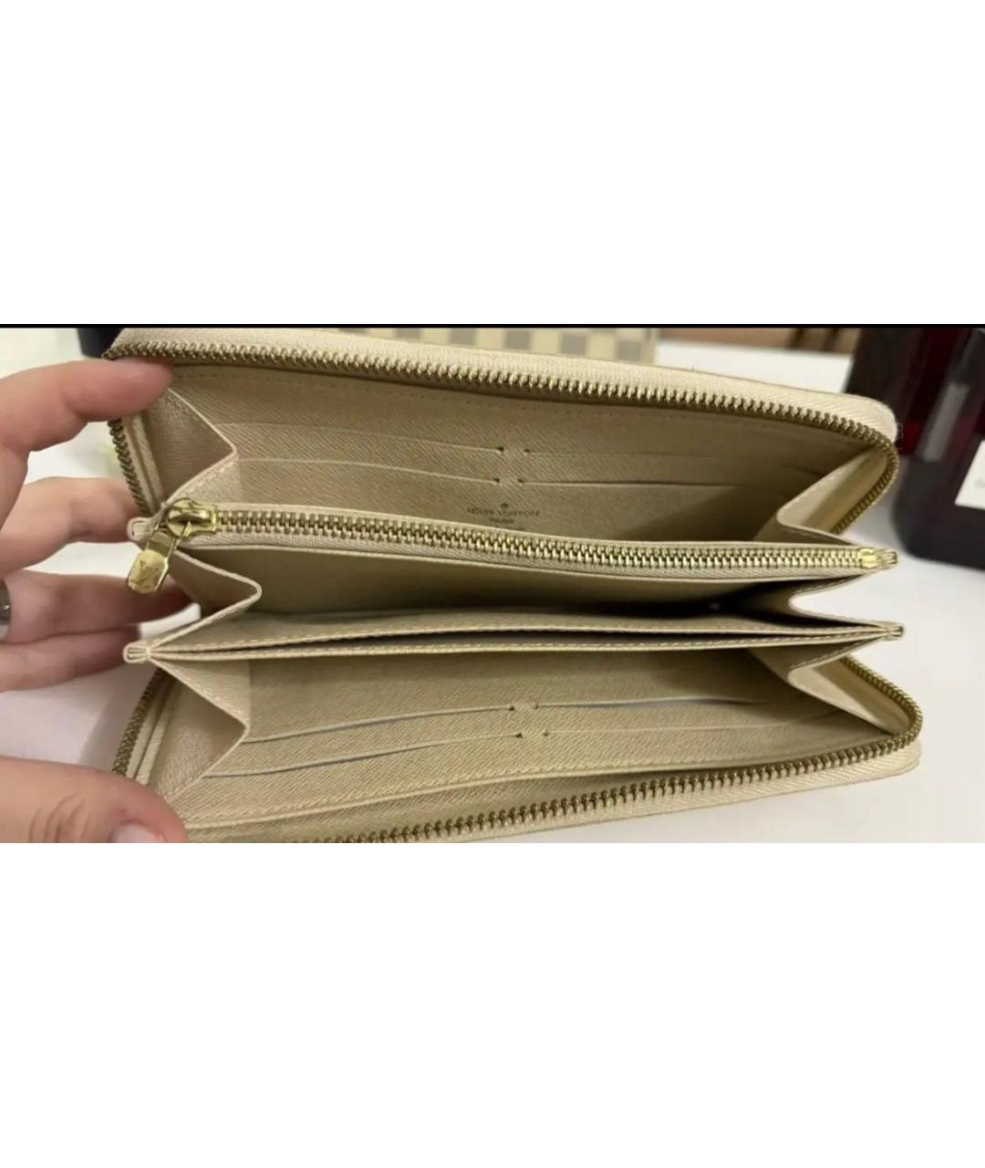 LOUIS VUITTON Бежевый кошелек, фото 4