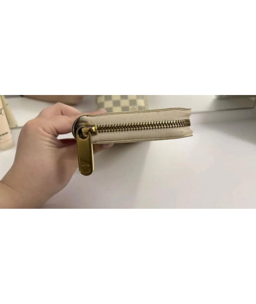 LOUIS VUITTON Бежевый кошелек, фото 6