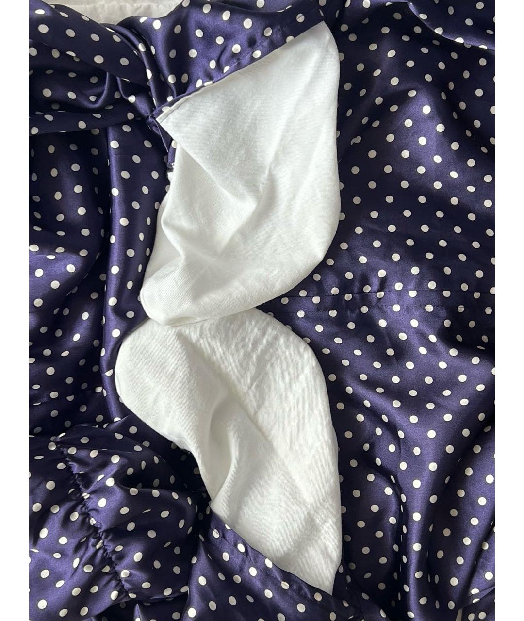 COMME DES GARÇONS Темно-синее полиэстеровое повседневное платье, фото 8
