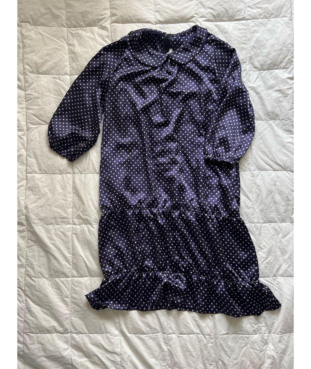 COMME DES GARÇONS Темно-синее полиэстеровое повседневное платье, фото 2