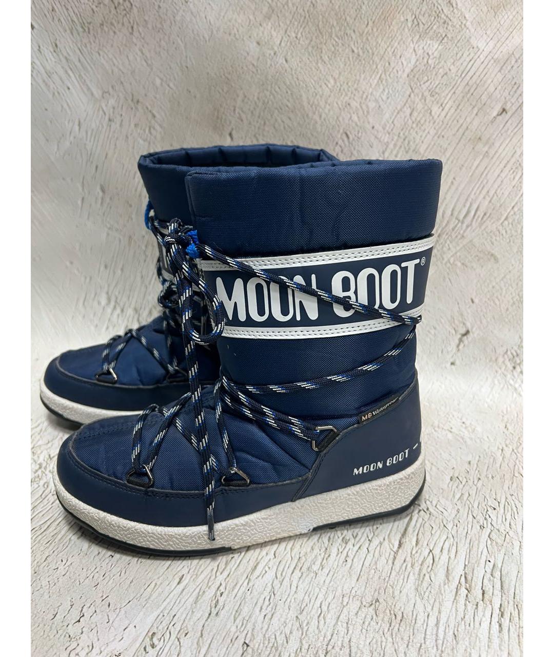 MOON BOOT Темно-синие сапоги, фото 7