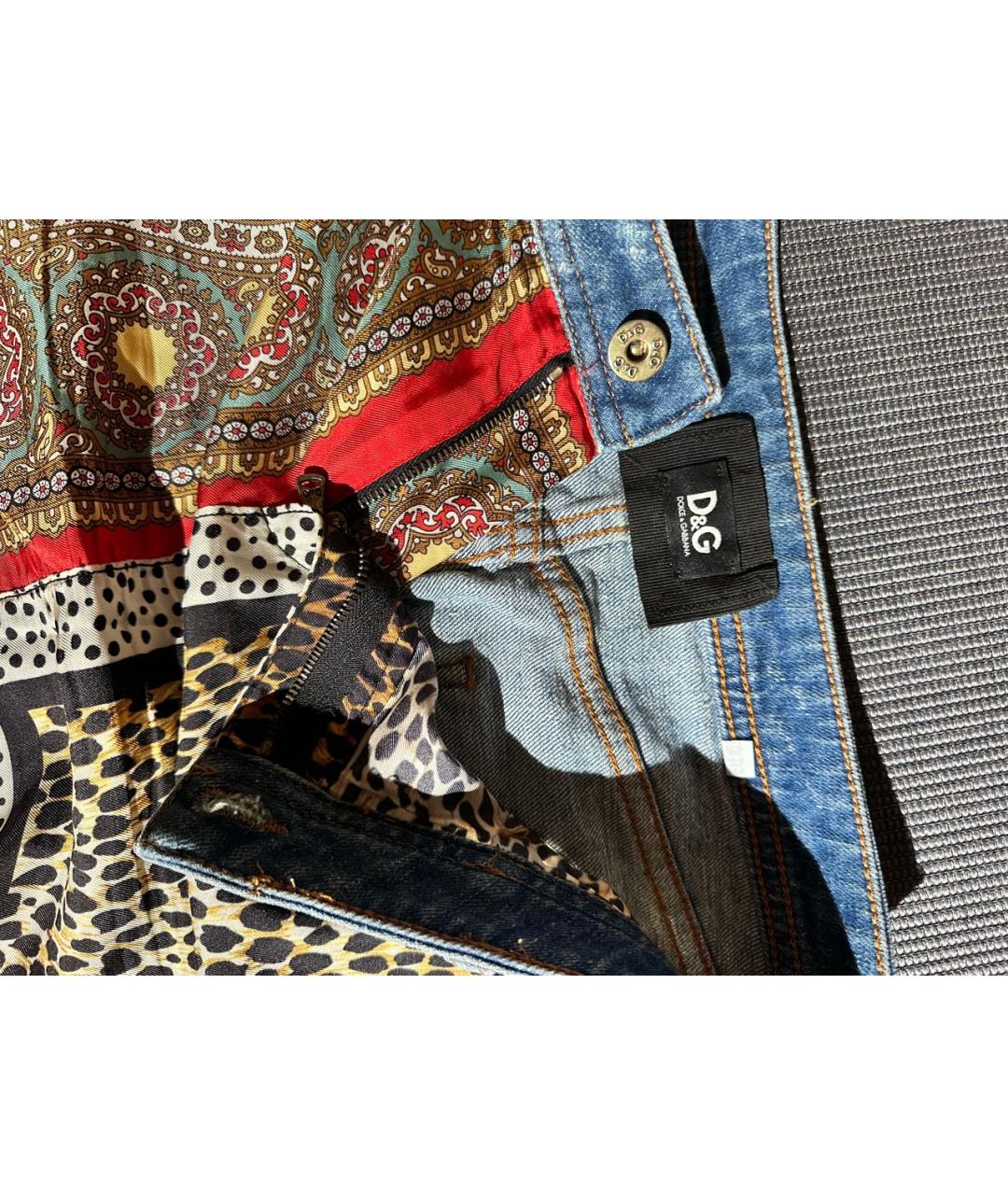 DOLCE&GABBANA Деним юбка мини, фото 3