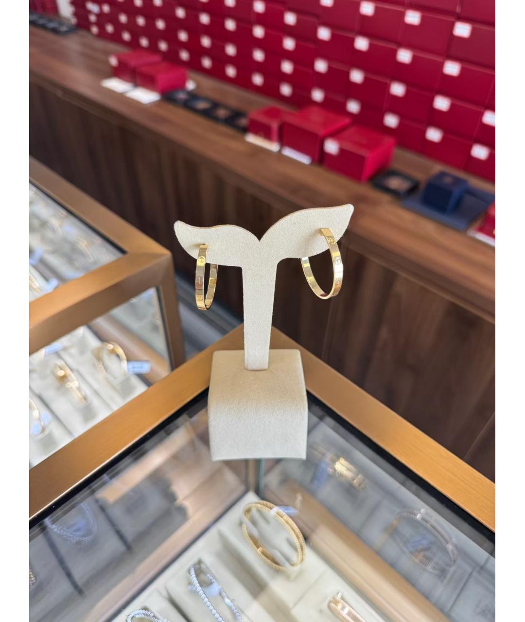 CARTIER Золотые серьги, фото 2