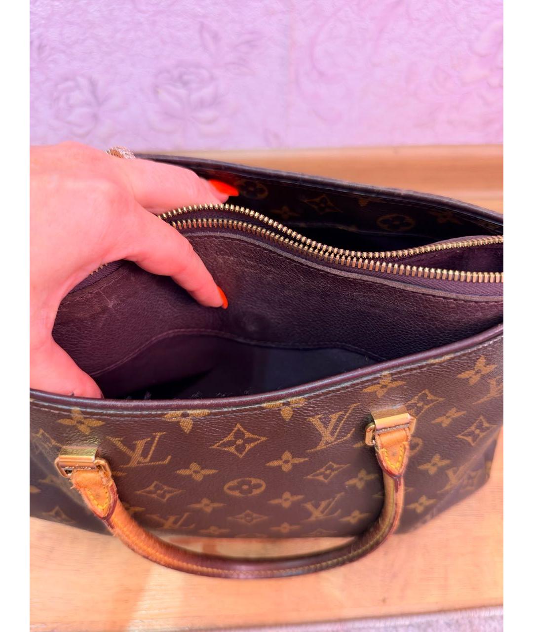 LOUIS VUITTON Коричневая сумка через плечо из канвы, фото 4