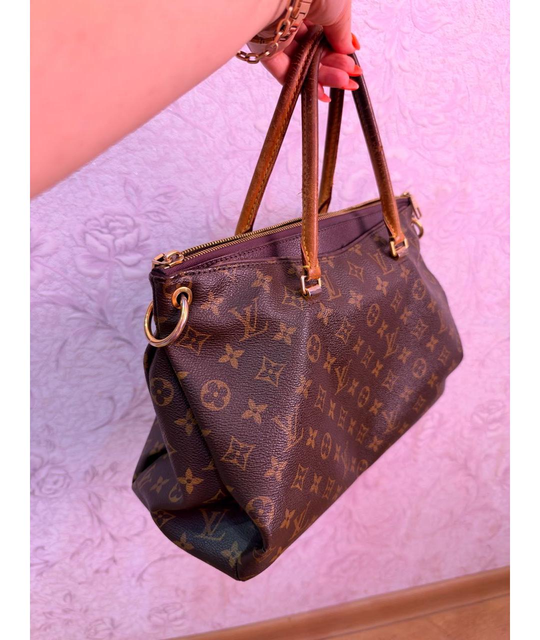 LOUIS VUITTON Коричневая сумка через плечо из канвы, фото 2