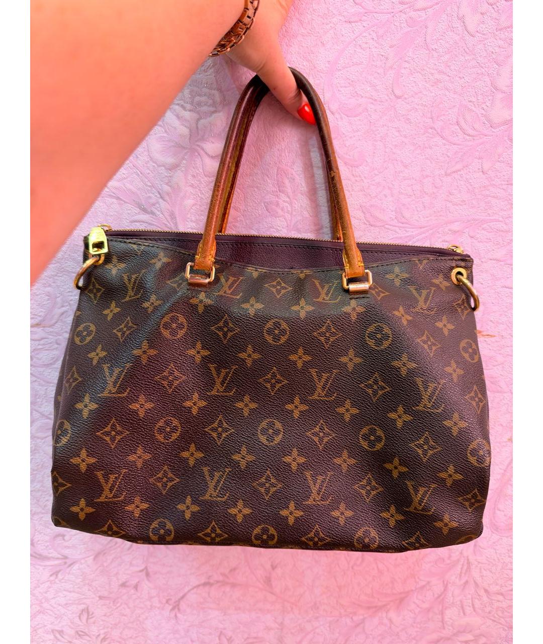 LOUIS VUITTON Коричневая сумка через плечо из канвы, фото 9