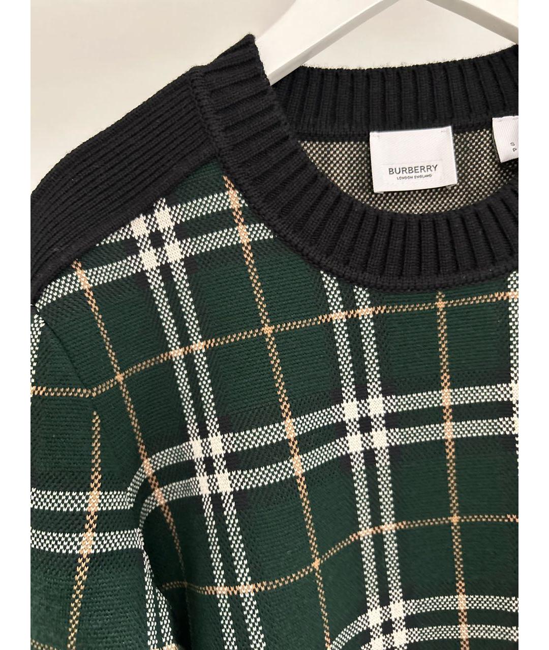 BURBERRY Зеленый джемпер / свитер, фото 4