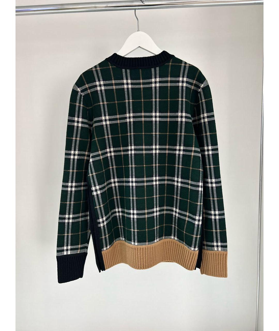 BURBERRY Зеленый джемпер / свитер, фото 2