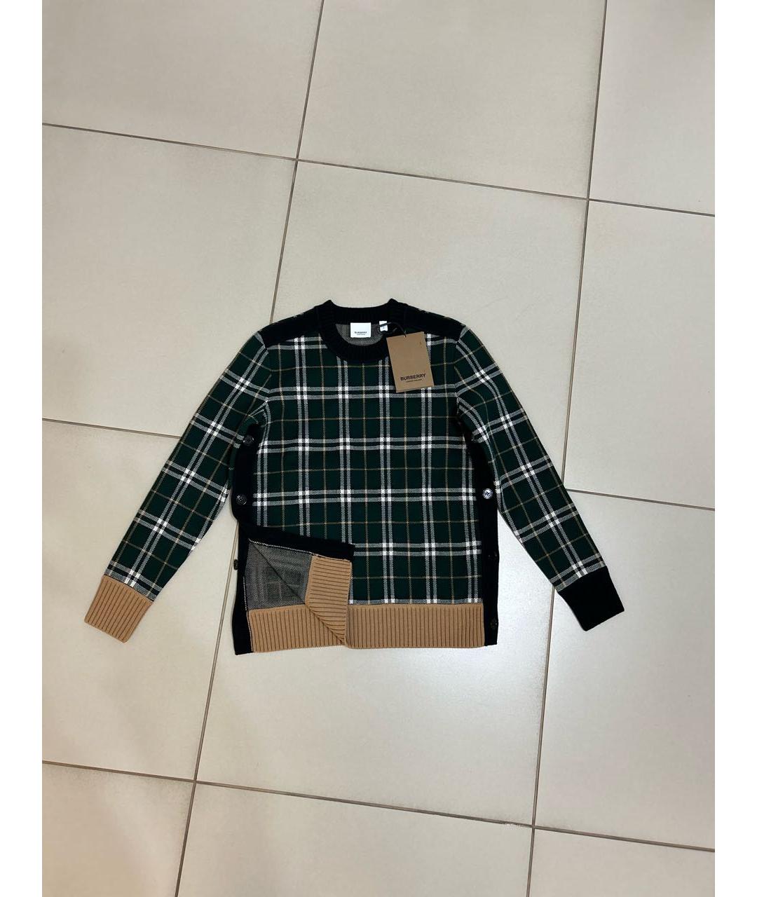 BURBERRY Зеленый джемпер / свитер, фото 8