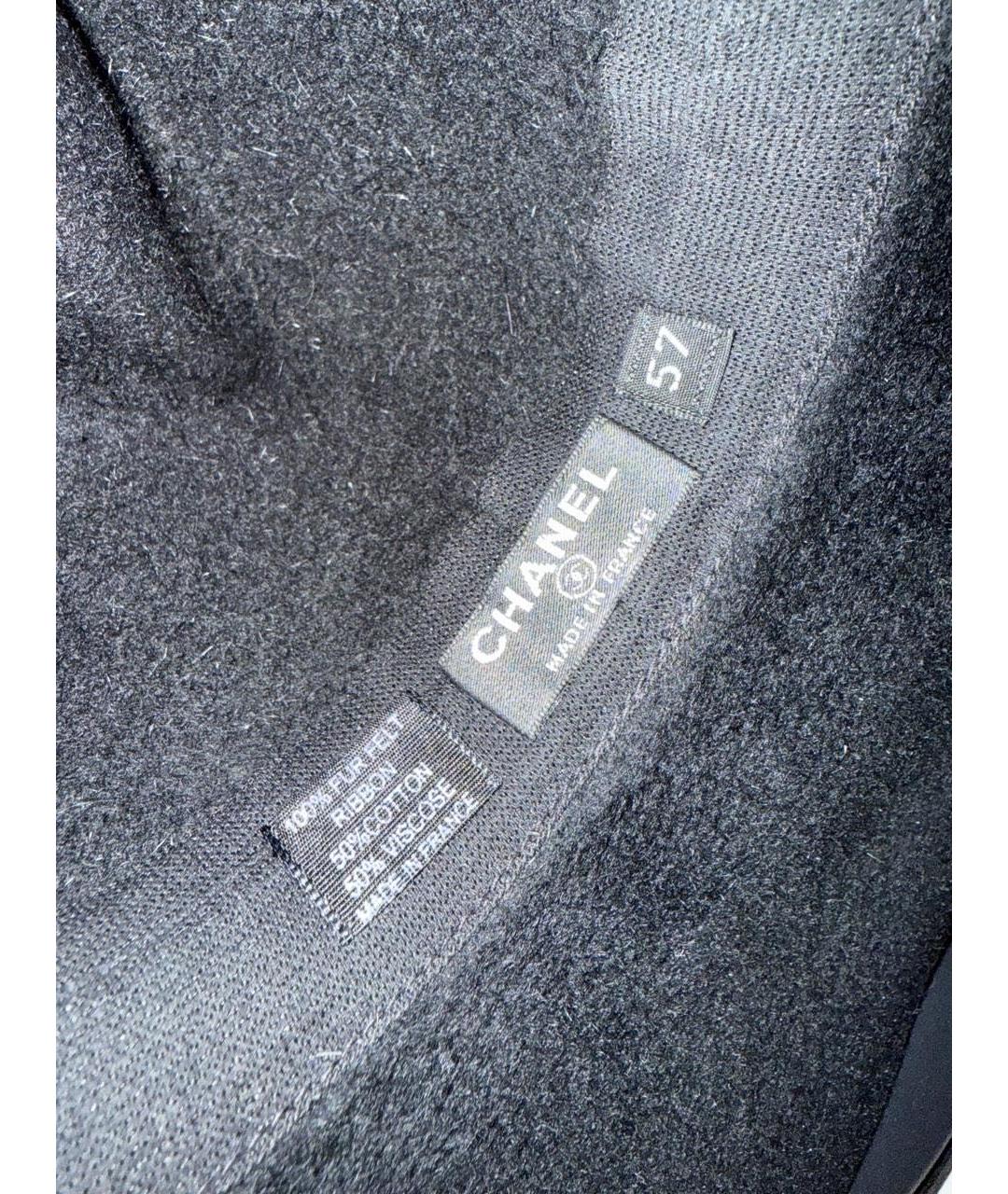 CHANEL Черная шляпа, фото 2
