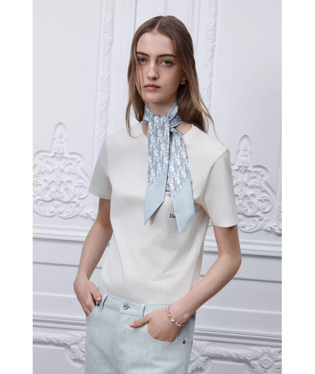 CHRISTIAN DIOR Мульти шелковый шарф, фото 2