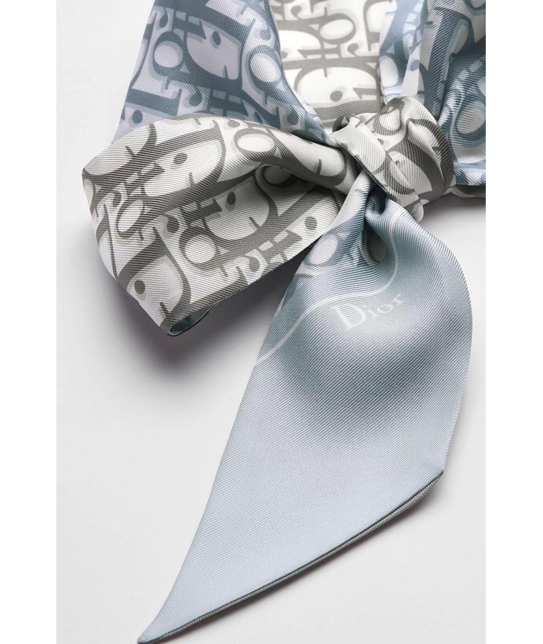 CHRISTIAN DIOR Мульти шелковый шарф, фото 4