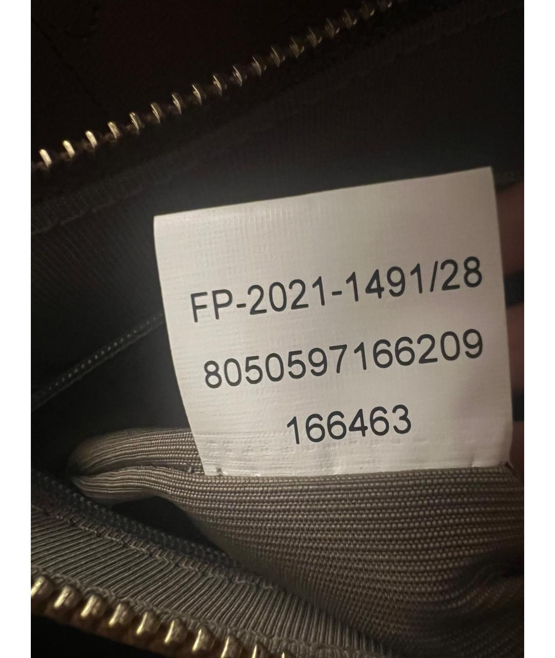 FURLA Голубая кожаная сумка тоут, фото 8