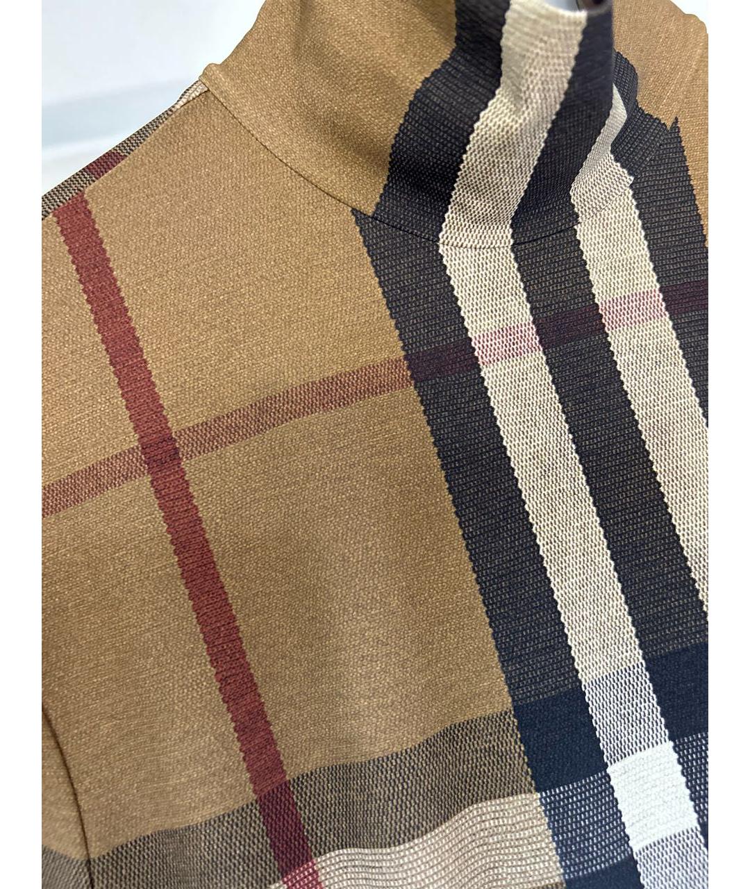 BURBERRY Коричневая полиамидовая водолазка, фото 4