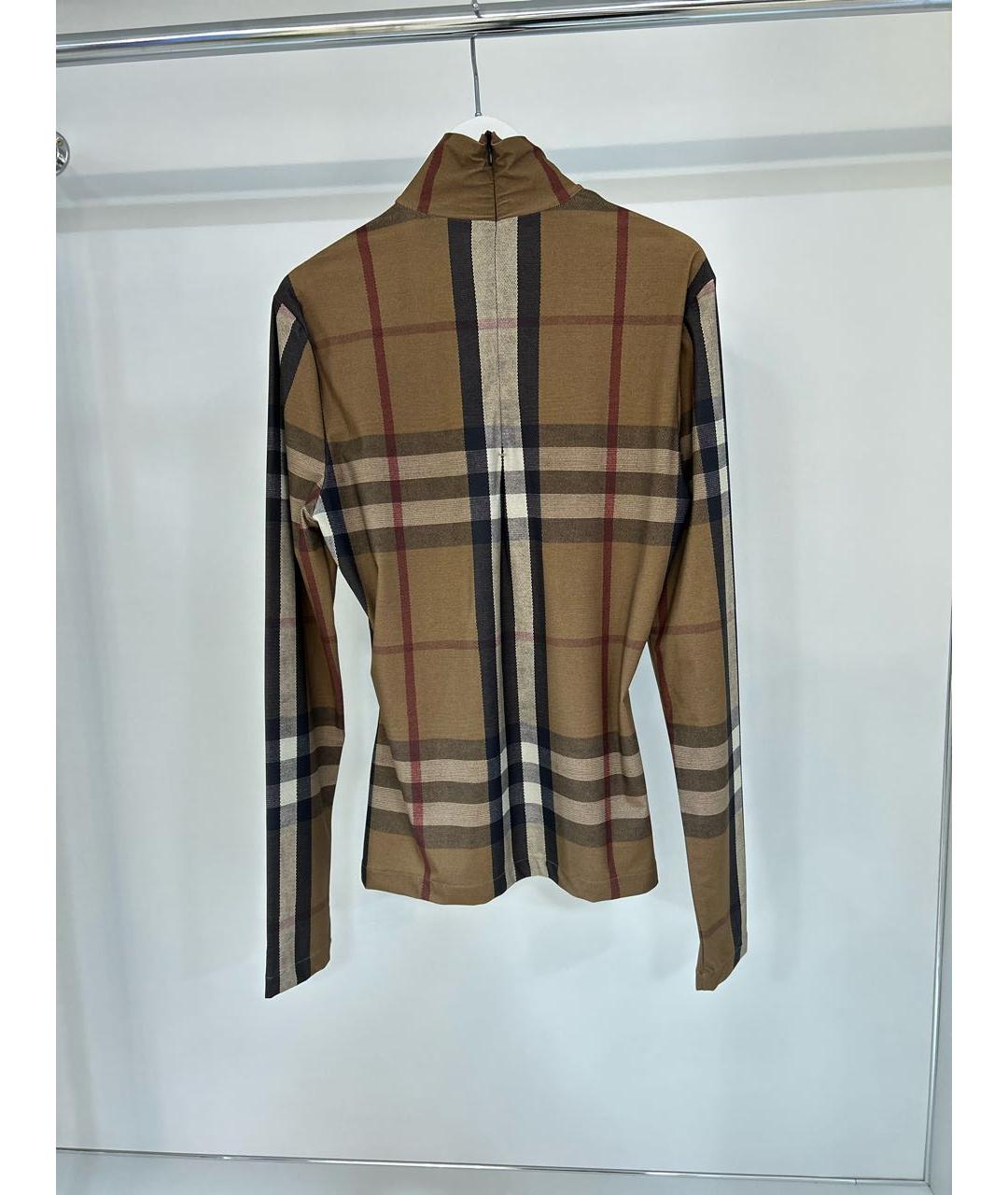 BURBERRY Коричневая полиамидовая водолазка, фото 2