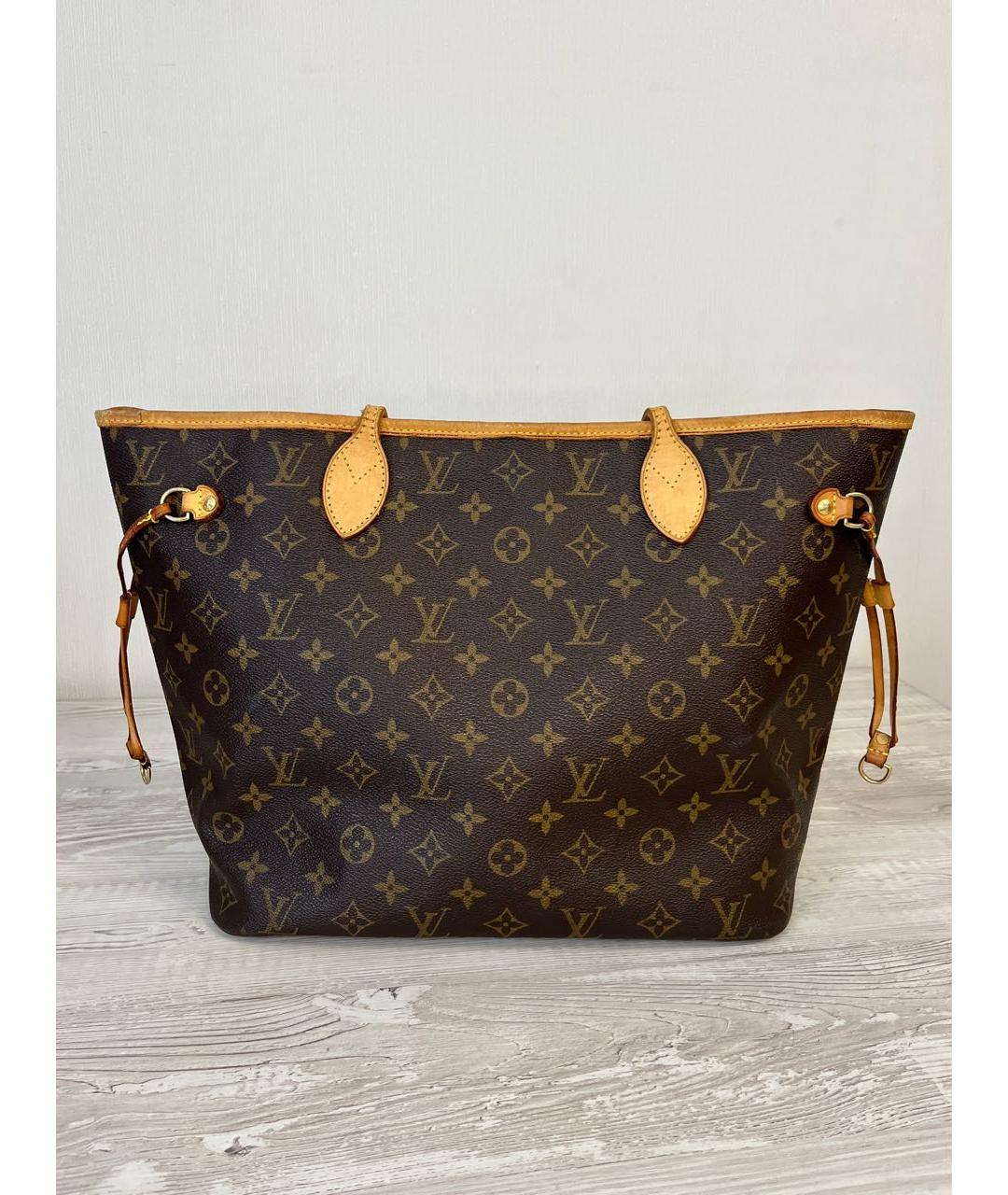 LOUIS VUITTON Коричневая сумка тоут из канвы, фото 2