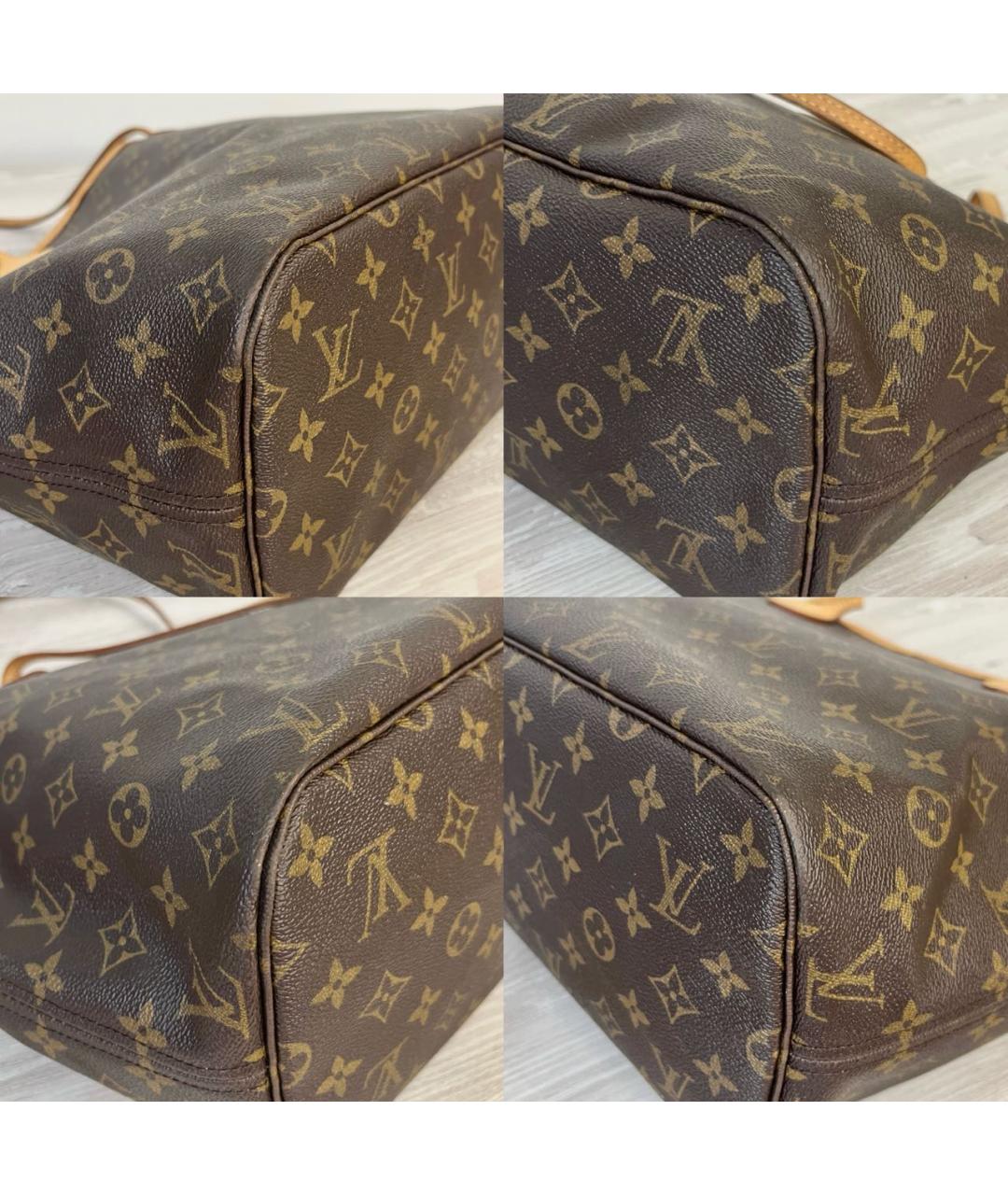 LOUIS VUITTON Коричневая сумка тоут из канвы, фото 7