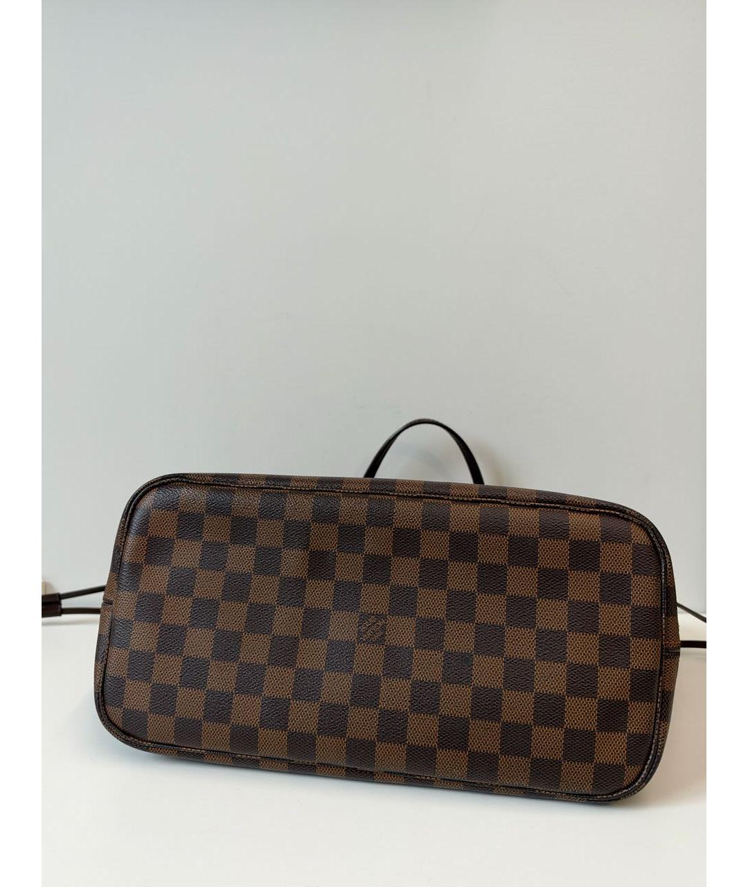 LOUIS VUITTON Коричневая сумка тоут из канвы, фото 5