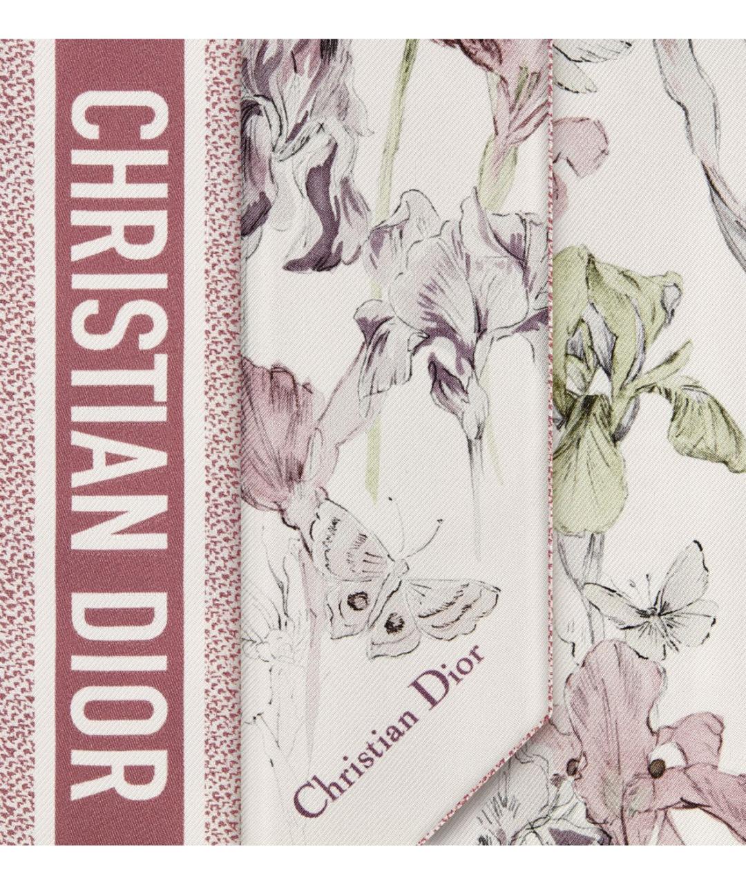 CHRISTIAN DIOR Мульти шелковый шарф, фото 4