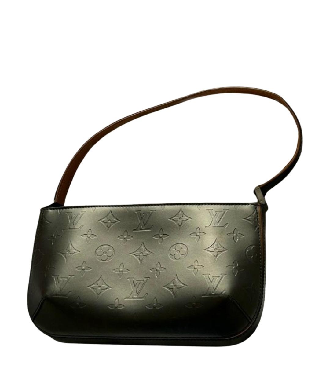 LOUIS VUITTON Черная кожаная сумка через плечо, фото 1