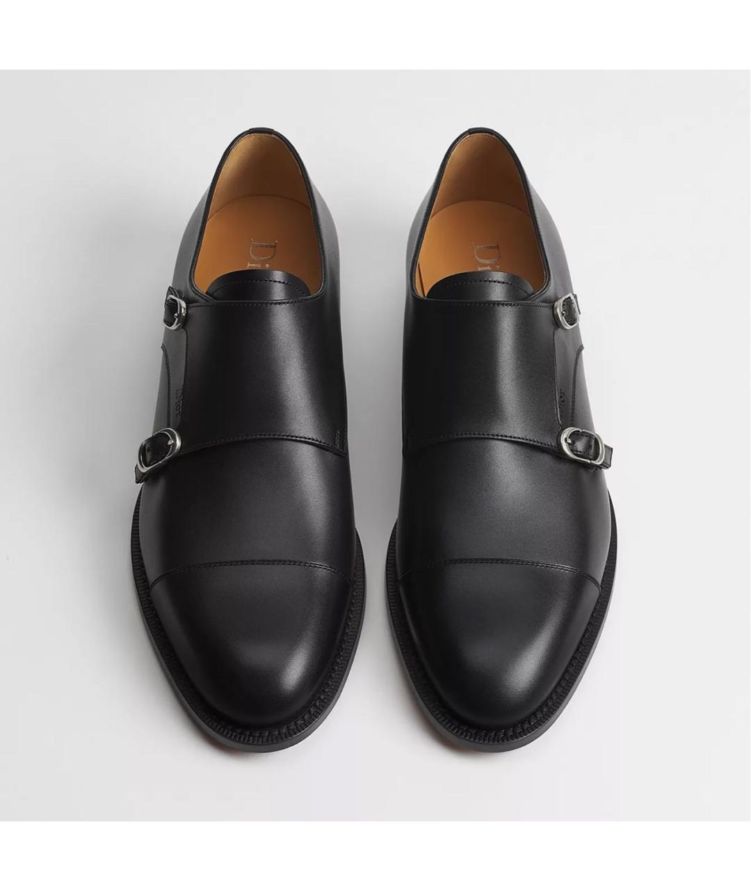 CHRISTIAN DIOR Черные кожаные туфли, фото 2