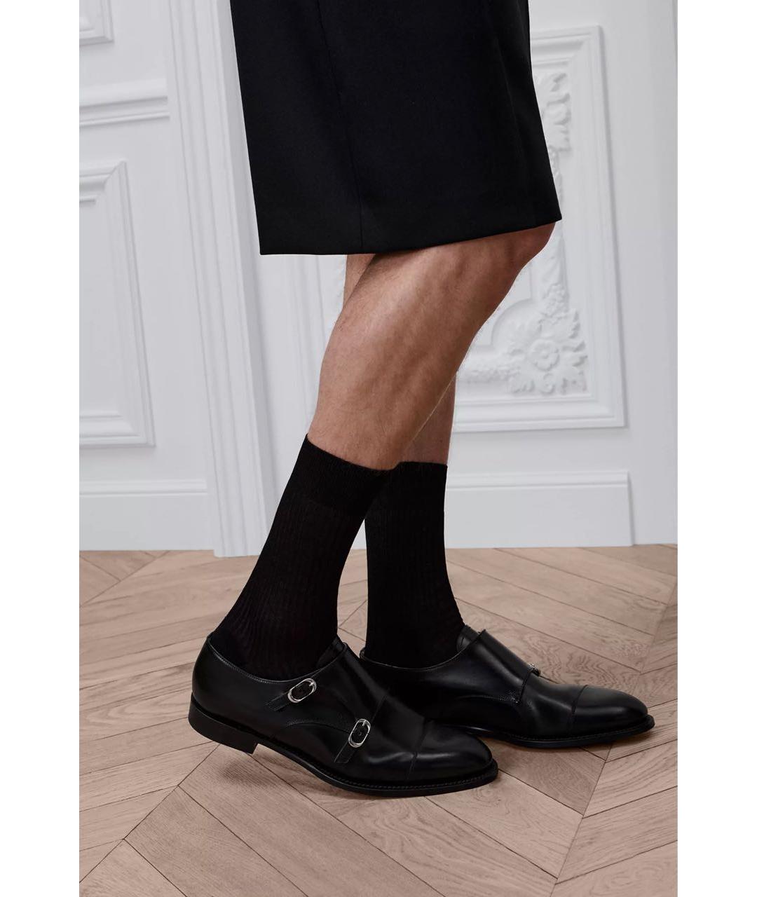 CHRISTIAN DIOR Черные кожаные туфли, фото 5