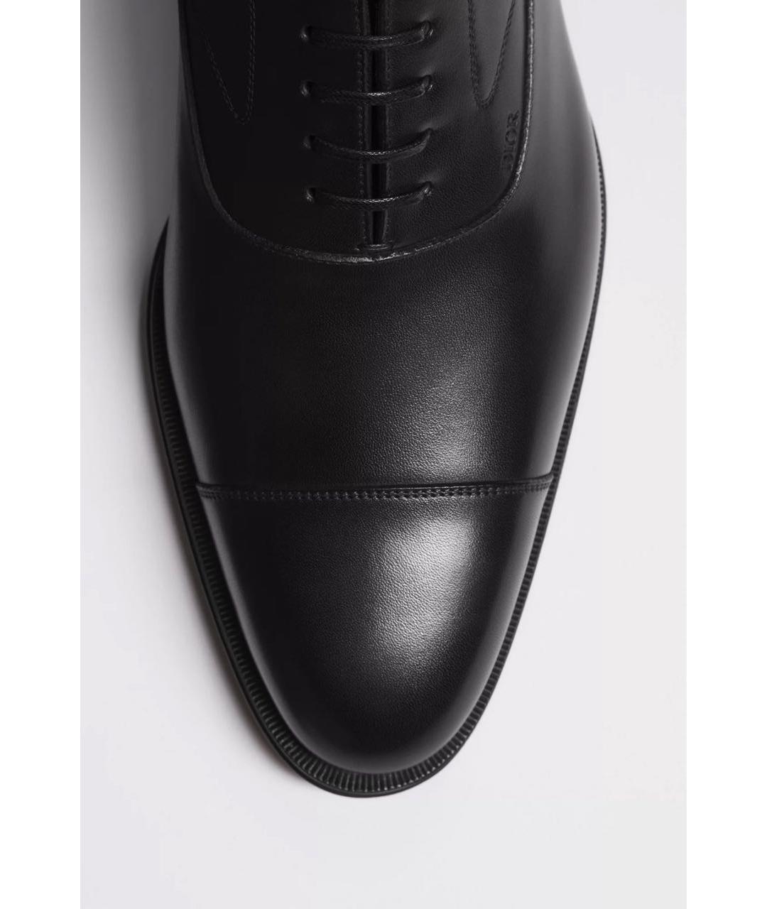 CHRISTIAN DIOR Черные кожаные туфли, фото 4