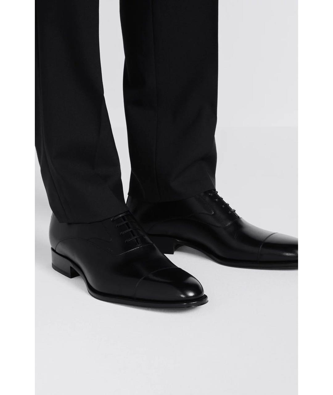 CHRISTIAN DIOR Черные кожаные туфли, фото 6