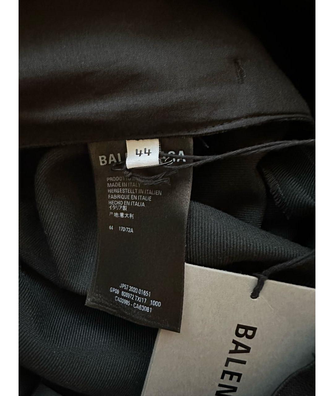 BALENCIAGA Черные прямые брюки, фото 5