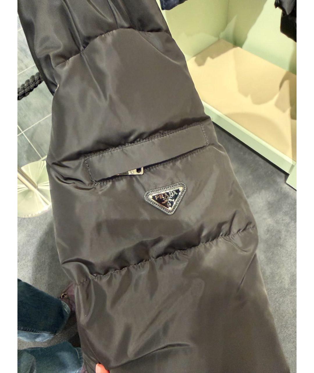 PRADA Черная полиэстеровая куртка, фото 4