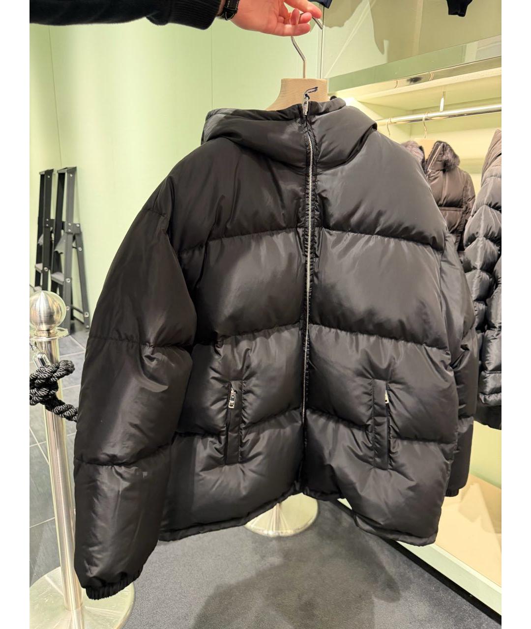 PRADA Черная полиэстеровая куртка, фото 9