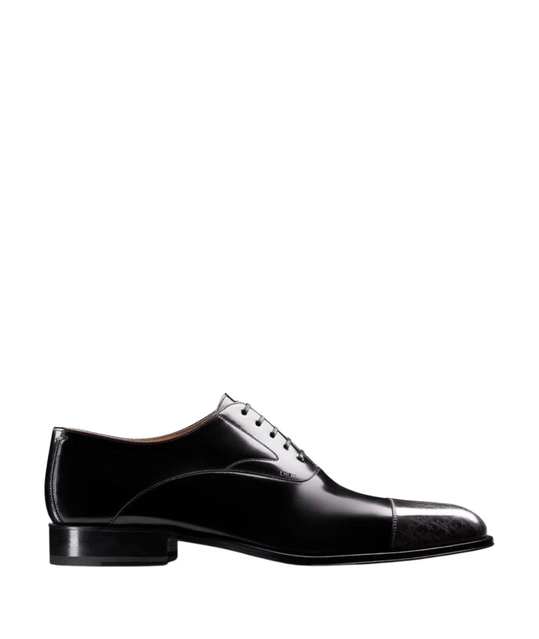 CHRISTIAN DIOR Черные кожаные туфли, фото 1