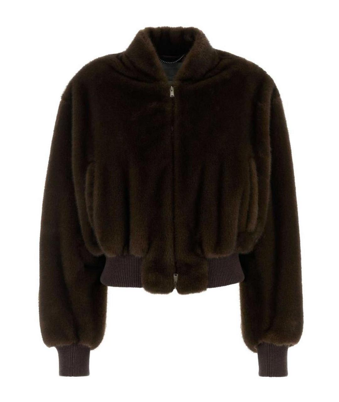STELLA MCCARTNEY Коричневая полиэстеровая куртка, фото 1
