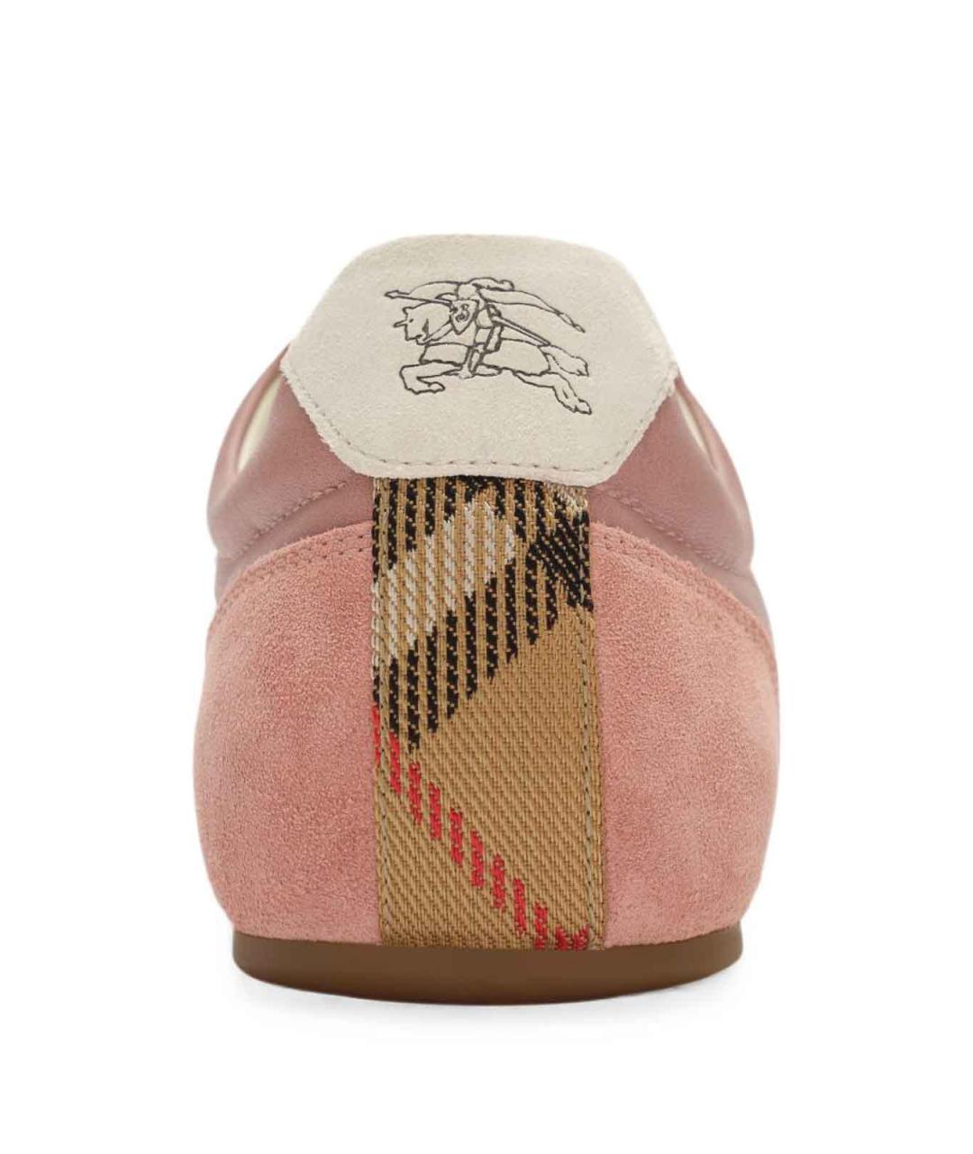 BURBERRY Розовые замшевые кеды, фото 6