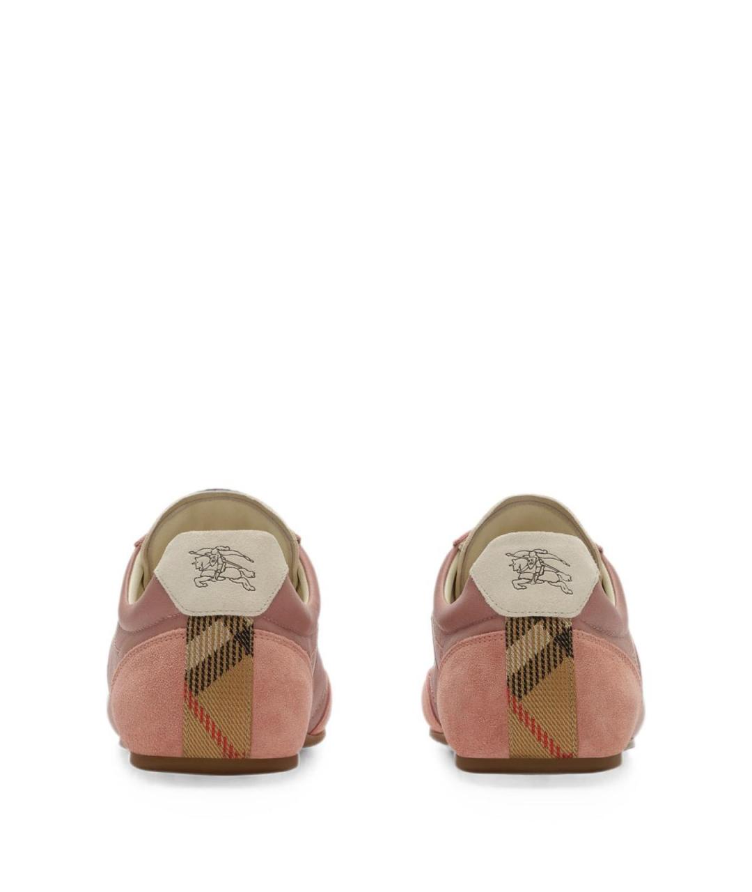BURBERRY Розовые замшевые кеды, фото 5