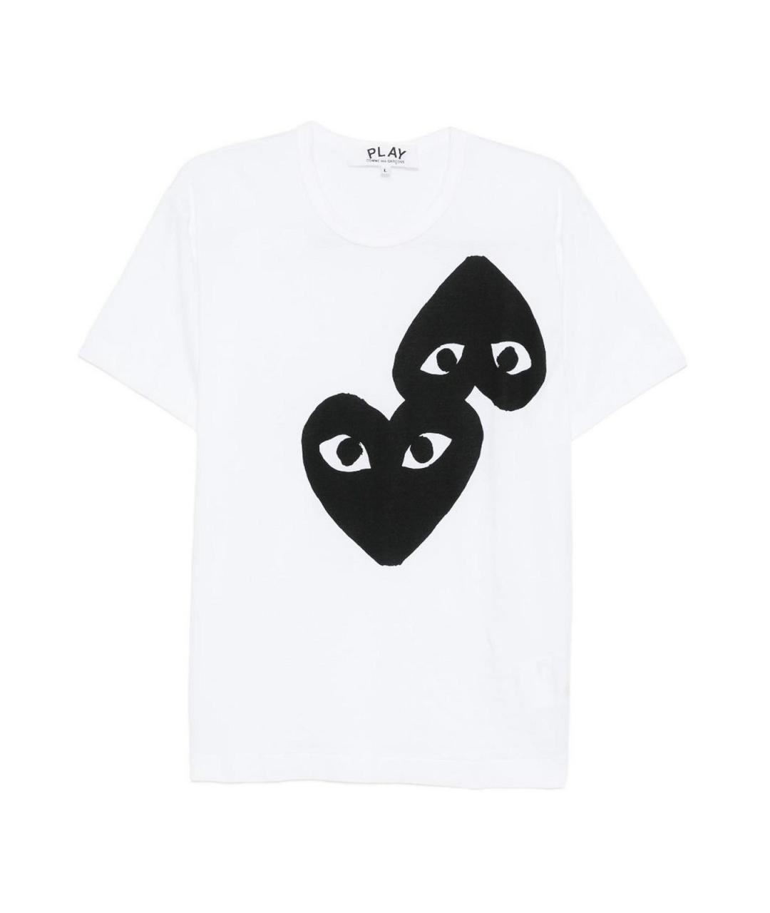 COMME DES GARÇONS Белая хлопковая футболка, фото 1