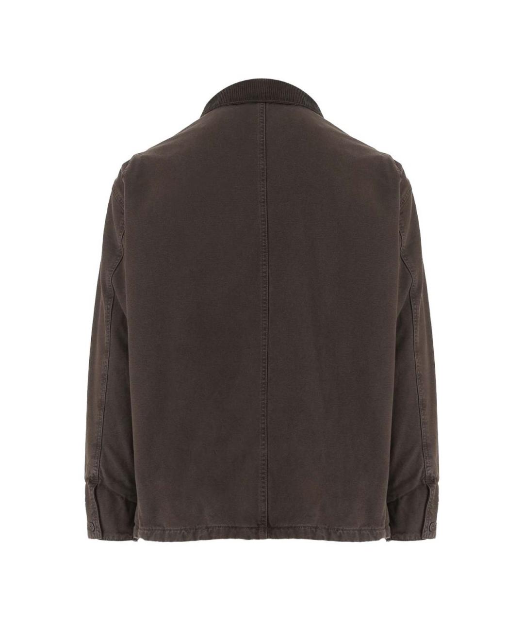 EMPORIO ARMANI Коричневая хлопковая куртка, фото 3