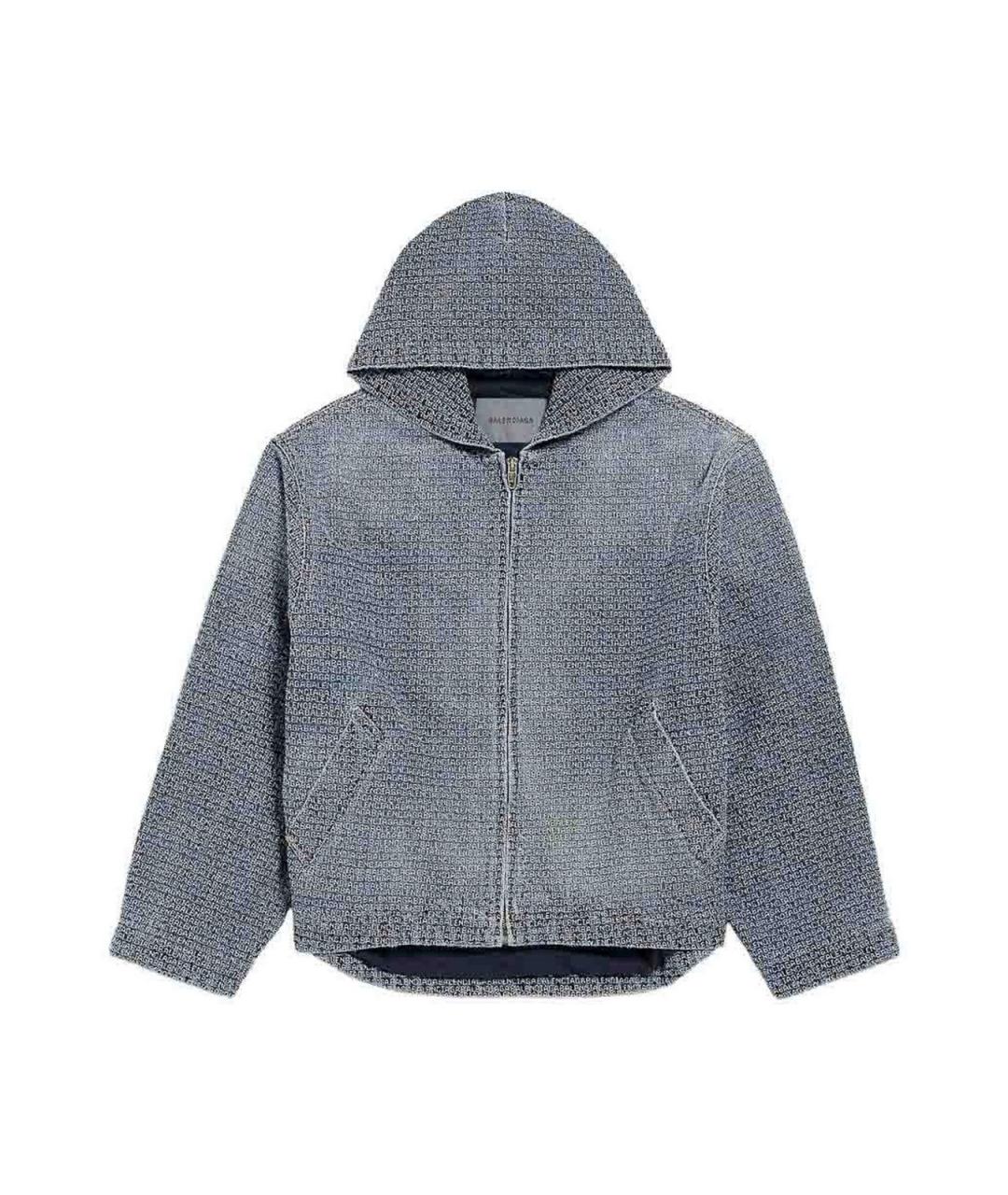BALENCIAGA Синяя хлопковая куртка, фото 4