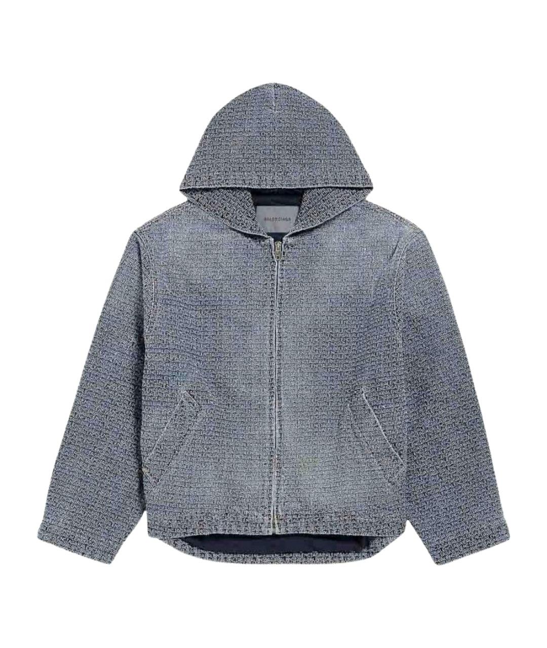 BALENCIAGA Синяя хлопковая куртка, фото 1