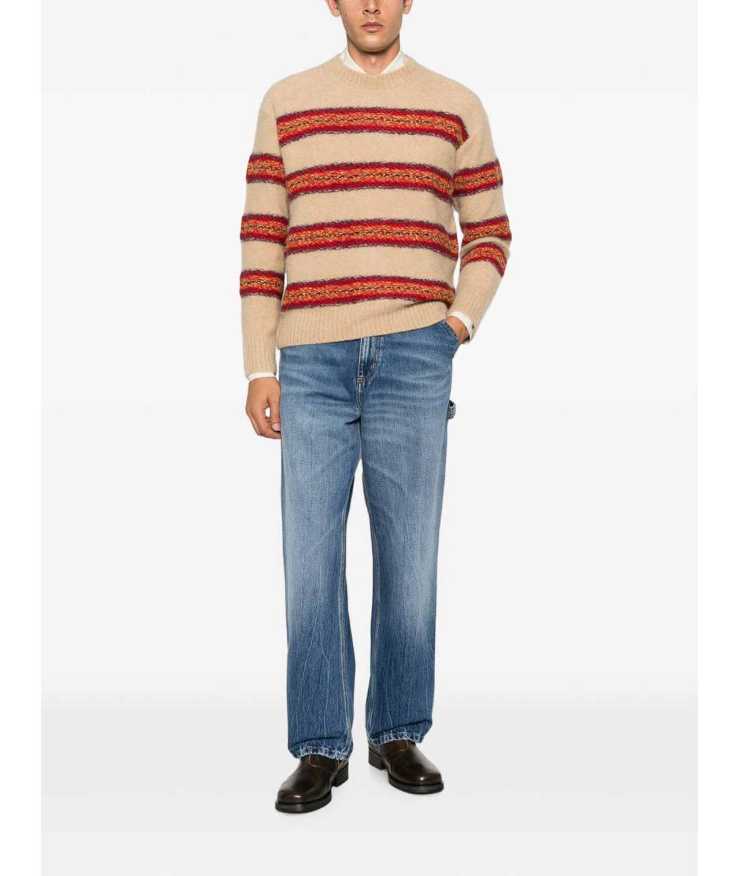 CARHARTT Синие хлопковые прямые джинсы, фото 2
