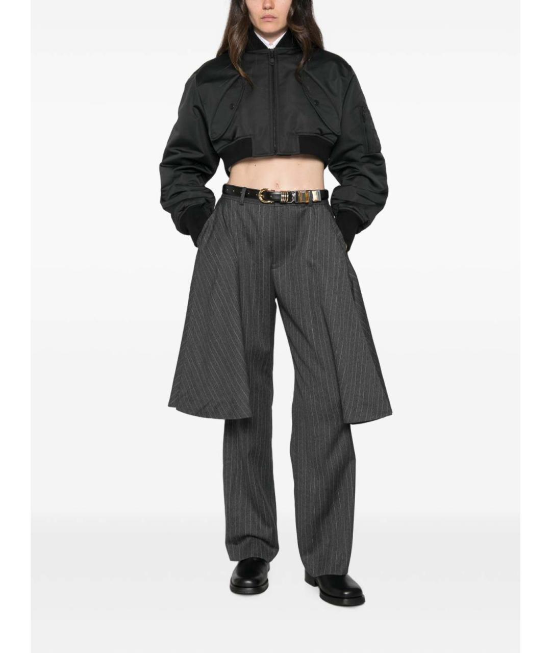 BALENCIAGA Черная полиэстеровая куртка, фото 2