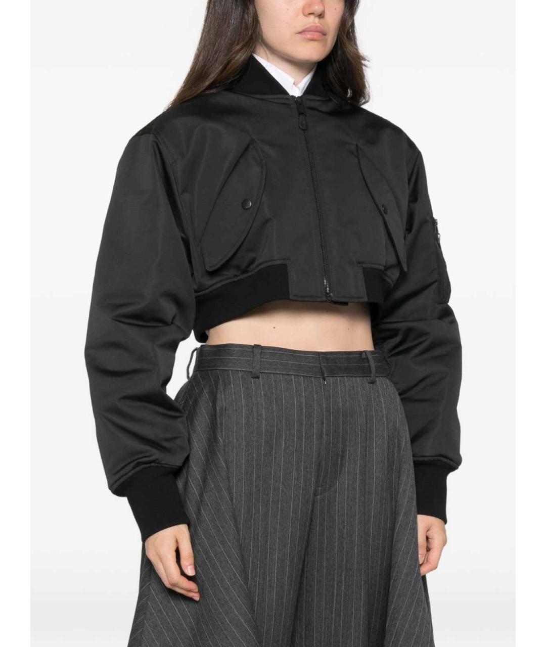 BALENCIAGA Черная полиэстеровая куртка, фото 3