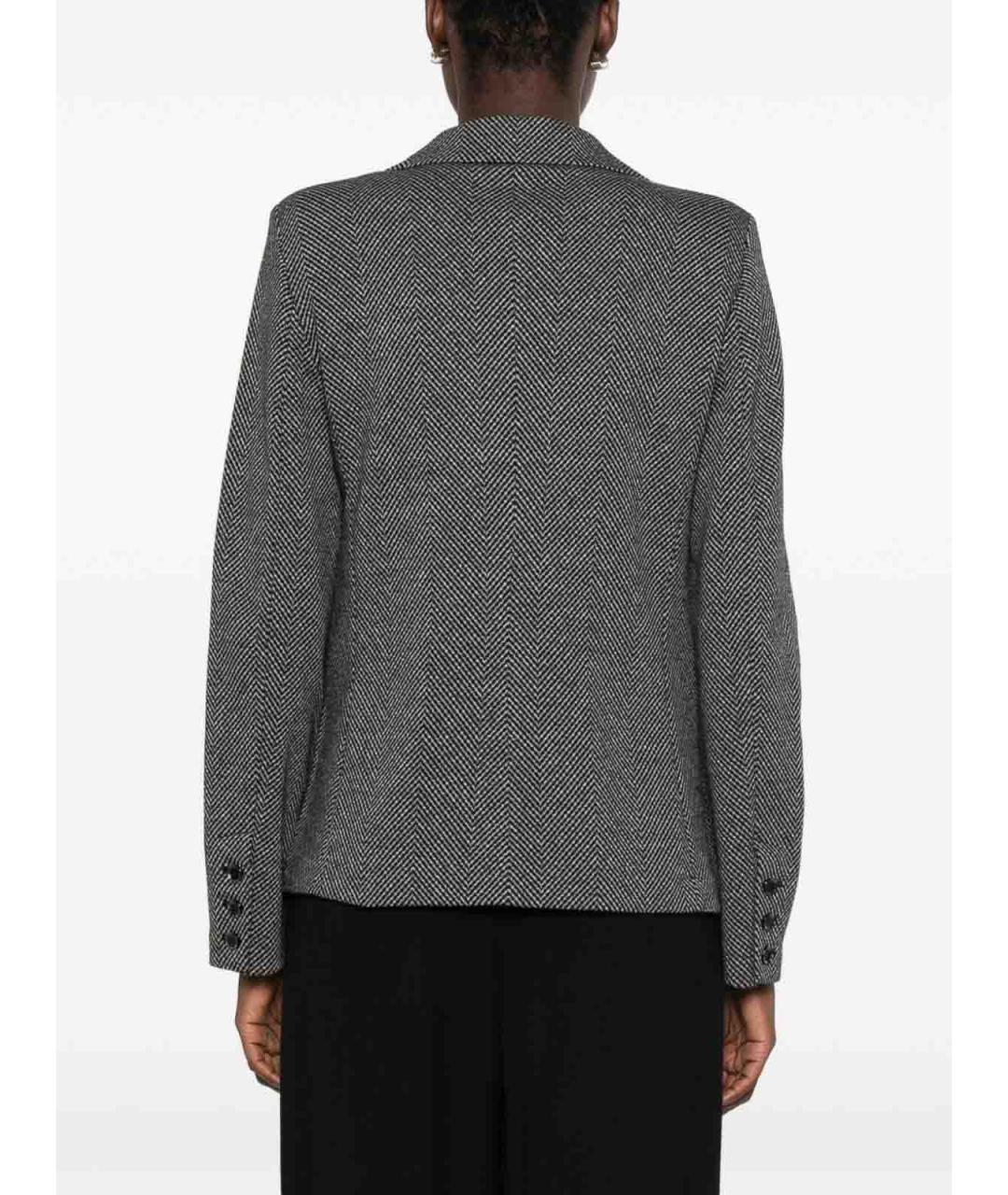 EMPORIO ARMANI Серый полиэстеровый жакет/пиджак, фото 4