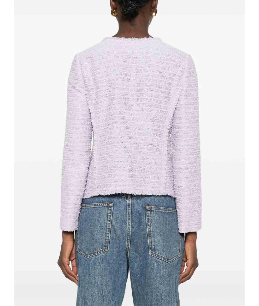EMPORIO ARMANI Фиолетовый полиэстеровый жакет/пиджак, фото 4