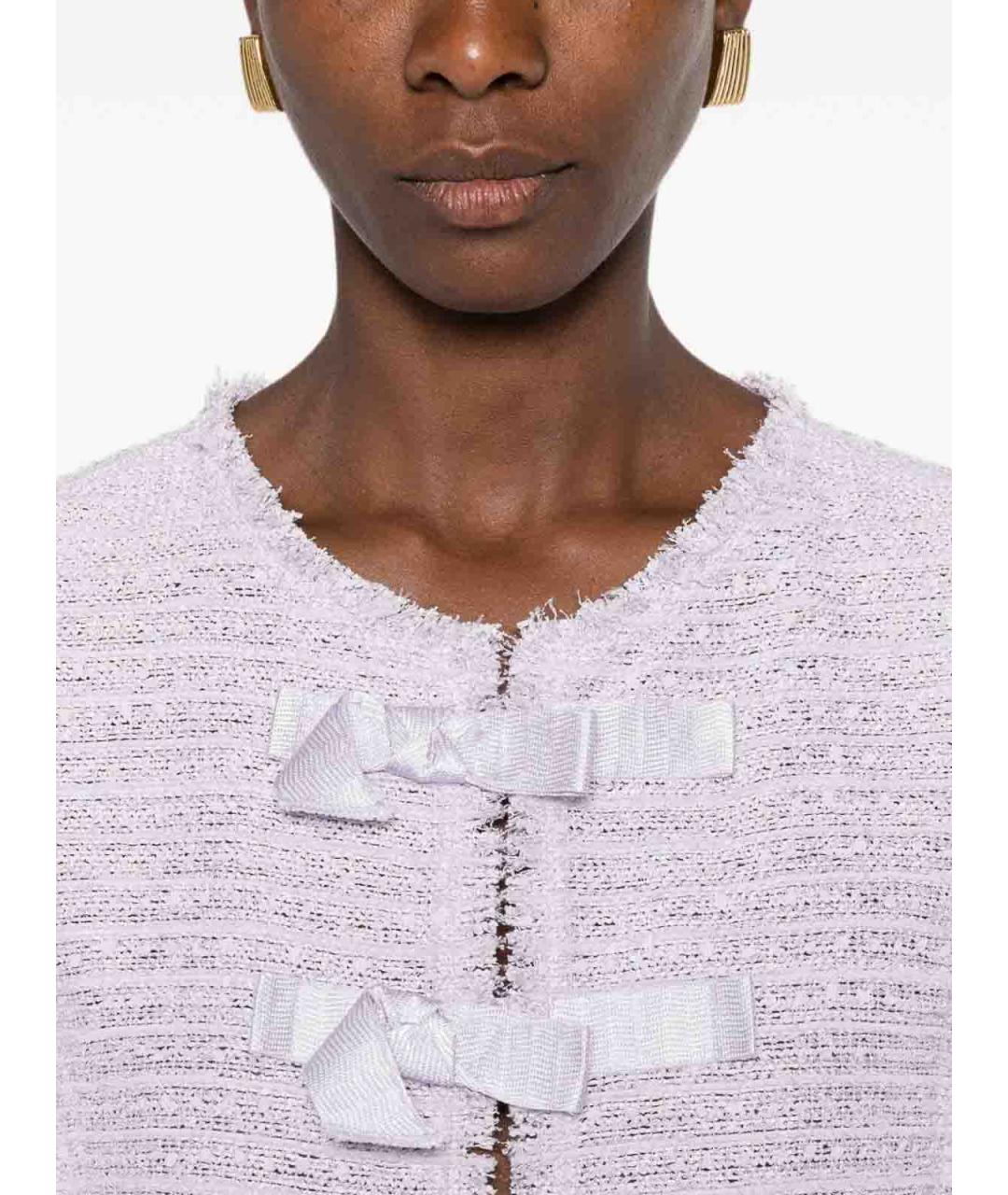 EMPORIO ARMANI Фиолетовый полиэстеровый жакет/пиджак, фото 2