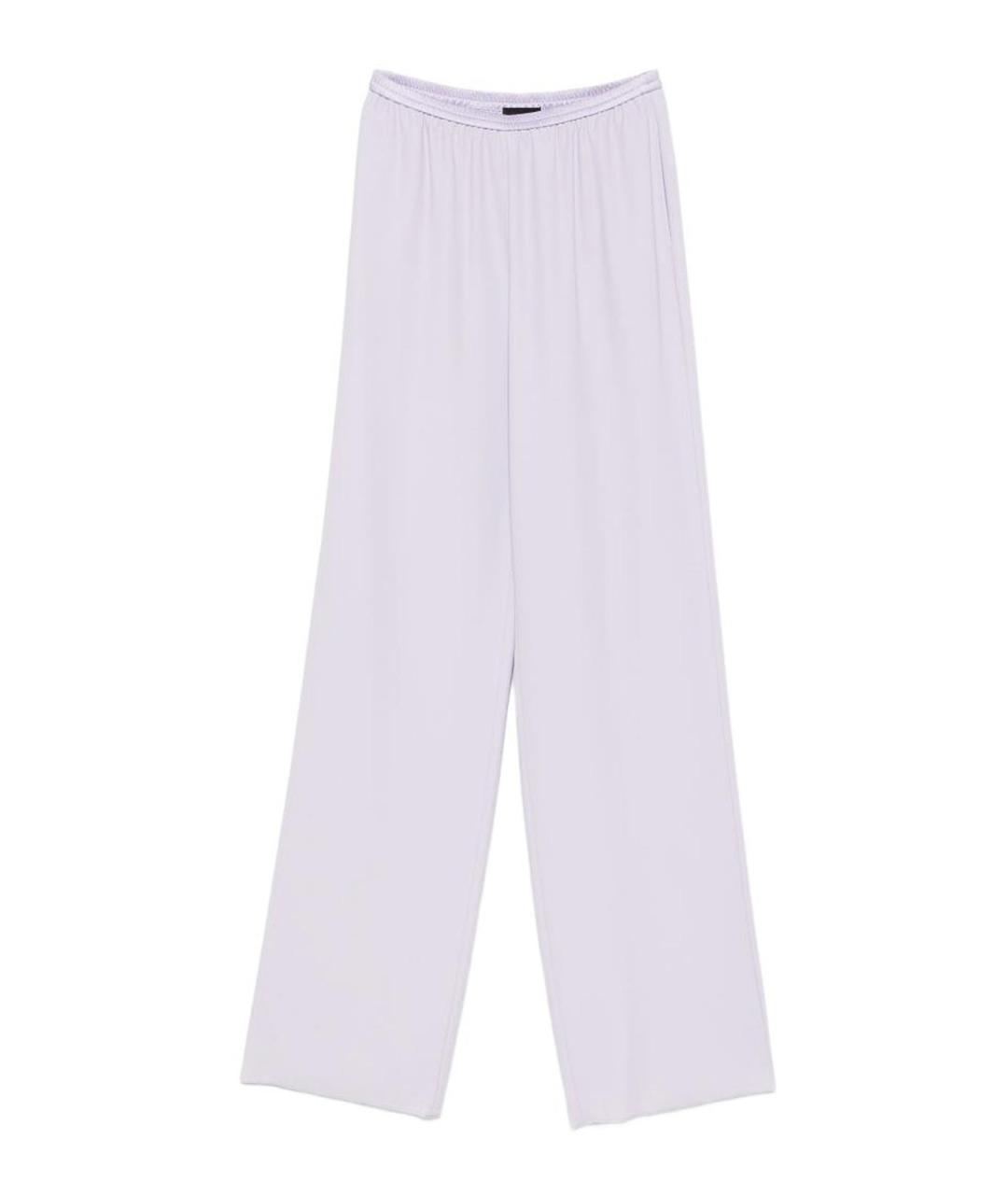 EMPORIO ARMANI Фиолетовые полиэстеровые брюки широкие, фото 1