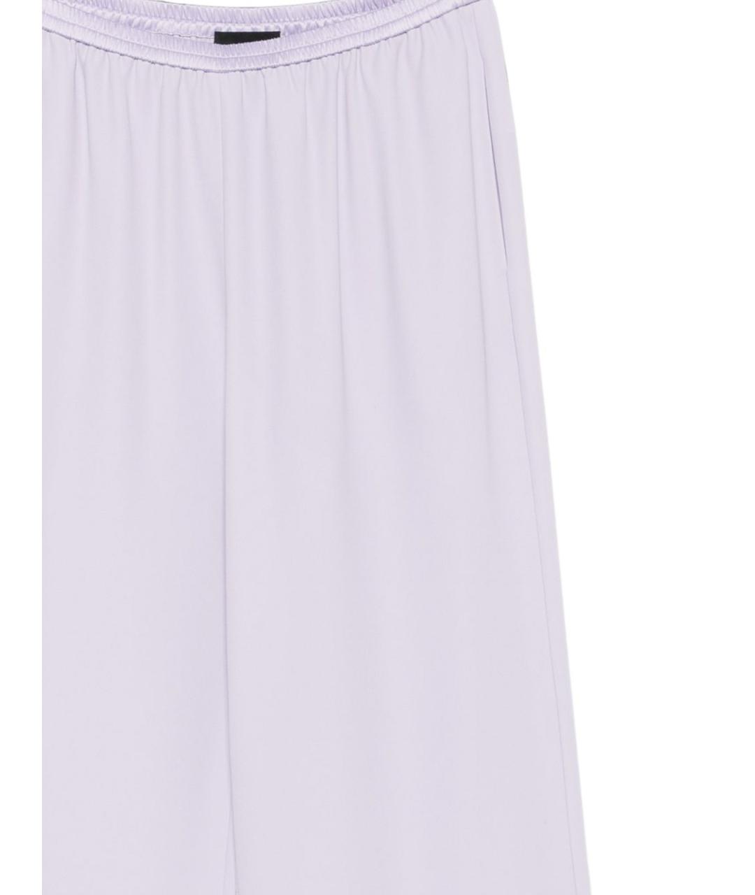EMPORIO ARMANI Фиолетовые полиэстеровые брюки широкие, фото 2