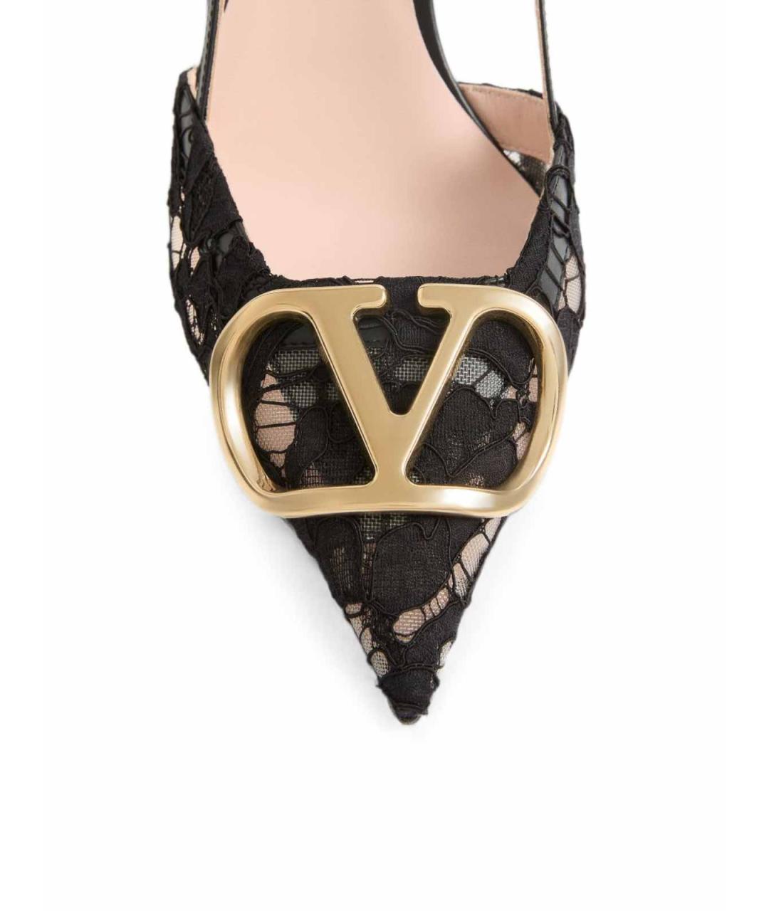 VALENTINO Черные текстильные туфли, фото 3