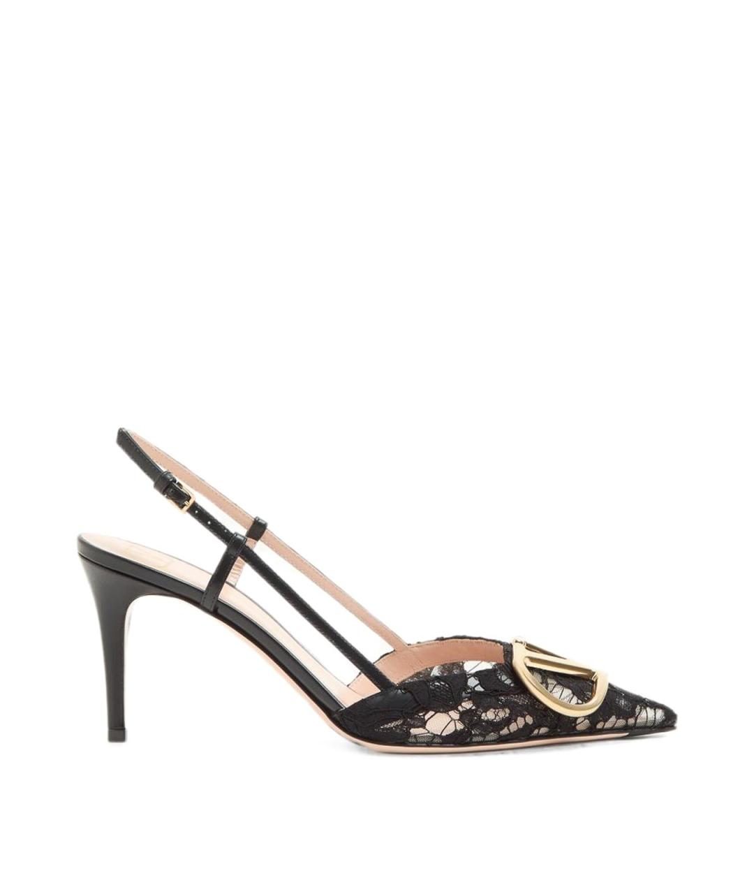 VALENTINO Черные текстильные туфли, фото 8
